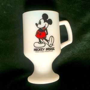 Vintage Disney Milk Glass Cup